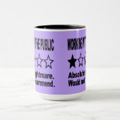 Mug Commentaire une étoile Violet (Centre)