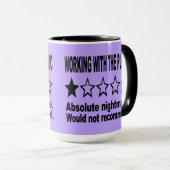 Mug Commentaire une étoile Violet (Devant droit)