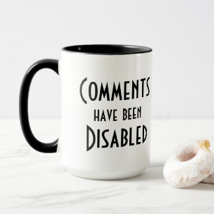 Mug Commentaires désactivés