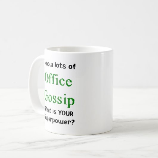 Mug commérage de bureau (Devant gauche)