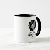Mug Commerce de couture - Pars Je suis en train de cou (Devant droit)