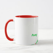 Mug Commerce de jour : Motif de stock de pompe et de (Gauche)