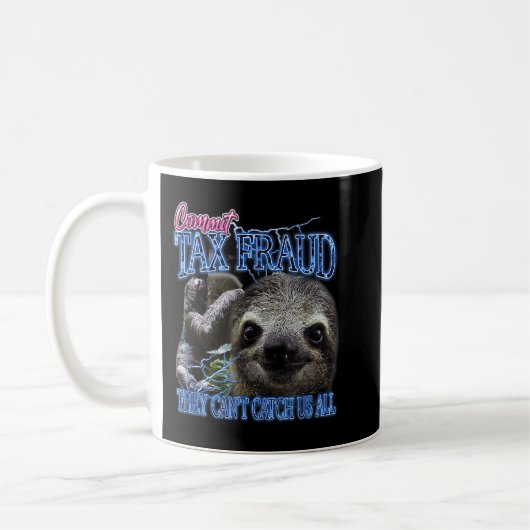 Mug Commettre fraude fiscale Retro Bootleg Rap Sloth S (Gauche)