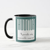 Mug "Commissaire aux comptes : Je fournis seulement (Gauche)