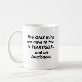 Mug commissaire-priseur de crainte (Gauche)