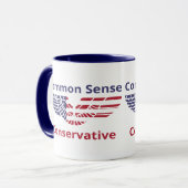 Mug Common Sense Conservateur (Devant gauche)