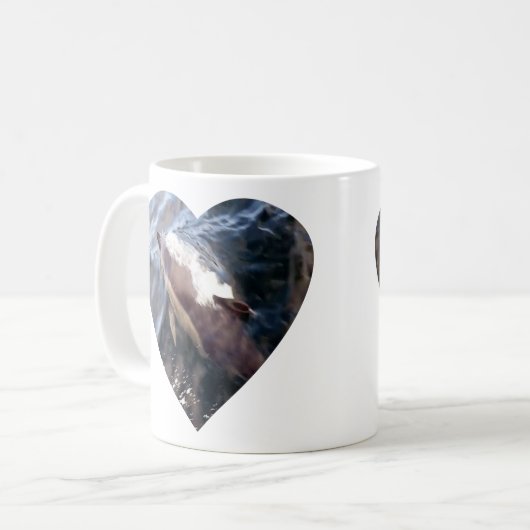Mug commun de surface de dauphins (Devant gauche)