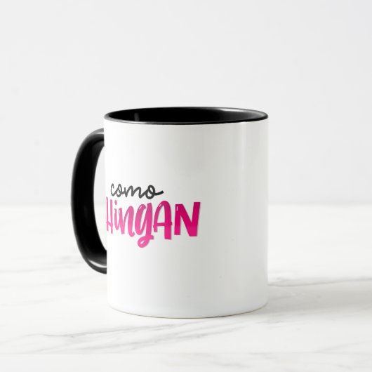 Mug Como Chingan, en lettres (Devant gauche)