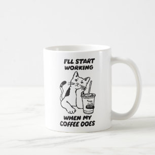Mug Compagnie de café de chats drôles au bureau
