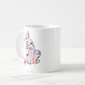 Mug Compagnon d'acclamations !  Icône de l'Angleterre (Devant gauche)