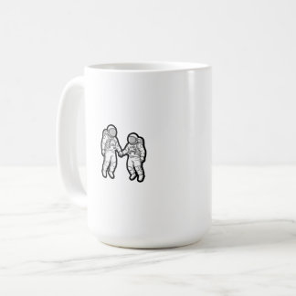 Mug Compagnons cosmiques - Les astronautes tenant les