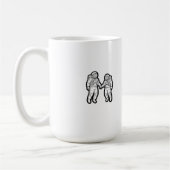 Mug Compagnons cosmiques - Les astronautes tenant les (Gauche)