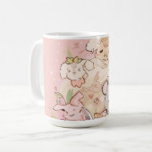 Mug Compagnons pastel en fleurs (Devant gauche)
