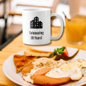 Mug Company Business Logo Celebrating # Years Custom