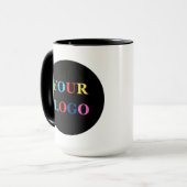 Mug Company Logo Personalized Business Coffee 15 oz (Devant gauche)