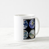 Mug Comparaison D'Image De Vues Iconiques De La Planèt (Devant droit)