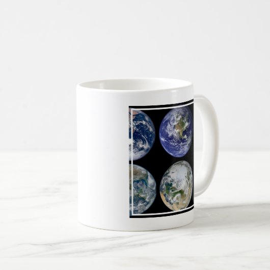 Mug Comparaison D'Image De Vues Iconiques De La Planèt (Devant droit)