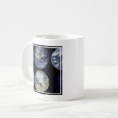 Mug Comparaison D'Image De Vues Iconiques De La Planèt (Devant gauche)