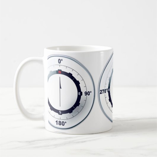 Mug Compas des navires nautiques (Gauche)