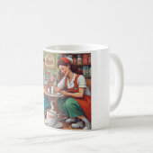 Mug Compassion & Café : Sip and Repeat (Devant droit)