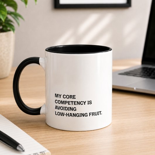 Mug Compétence Clé Éviter l'Humour Facile à Cueillette