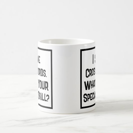 Mug Compétence Spéciale Du Solveur De Mots Croisés. Ca (Centre)
