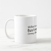 Mug Compétence suffisante pour devenir un analyste d'e (Gauche)