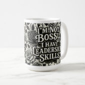 Mug Compétences de leadership Sass Design (Devant droit)