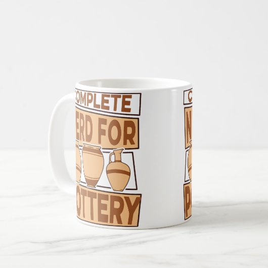 Mug Complete Nerd For Pottery Pottery Pro Wheel Hobby (Devant gauche)