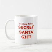 Mug Complètement cadeau secret de Père Noël de déchets (Gauche)