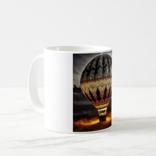 Mug Complex Design On Semi Transparent Hot Air Balloon (Devant gauche)