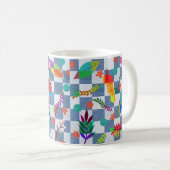 Mug Composición de flores y hojas (Devant droit)