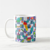 Mug Composición de flores y hojas (Gauche)