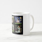 Mug Composite de pug d'art célèbre #1 (Devant droit)