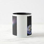 Mug Composite numérique d'une comète se dirigeant vers (Centre)