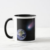 Mug Composite numérique d'une comète se dirigeant vers (Gauche)