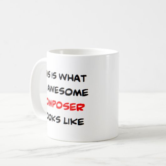 Mug compositeur génial (Devant gauche)