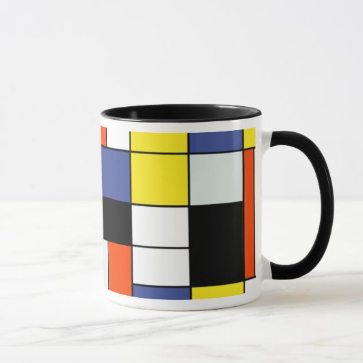 Mug Composition A de Piet Mondrian - Art Moderne Abstr (Droite)