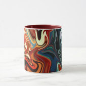 Mug Composition Abstraite avec contrastes chauds et Co (Centre)
