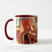Mug Composition Abstraite avec contrastes chauds et Co (Gauche)