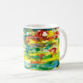Mug  composition abstraite de peinture à l'huile dessi (Devant droit)