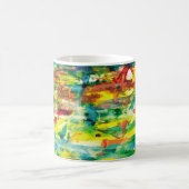 Mug  composition abstraite de peinture à l'huile dessi (Centre)