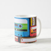 Mug Composition Abstraite des cassettes compactes (Devant droit)