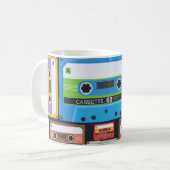 Mug Composition Abstraite des cassettes compactes (Devant gauche)