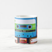 Mug Composition Abstraite des cassettes compactes (Centre)