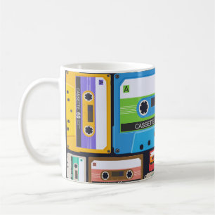 Mug Composition Abstraite des cassettes compactes