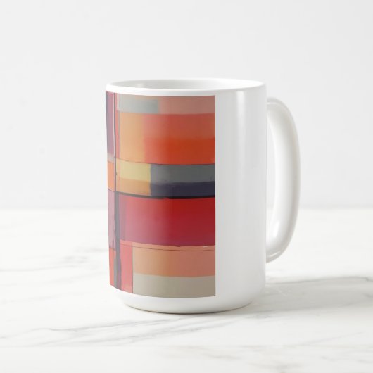 Mug Composition Abstraite Moderne (Devant droit)