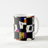 Mug Composition arrière - plan abstraite, avec traits, (Devant droit)