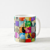 Mug Composition arrière - plan géométrique abstraite,  (Devant droit)