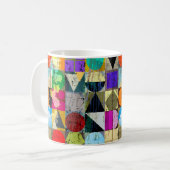 Mug Composition arrière - plan géométrique abstraite,  (Devant gauche)